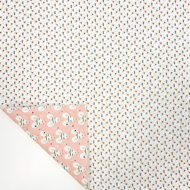 Printed Quilted Cotton CORIBEL / FIMOA Powder / Powder